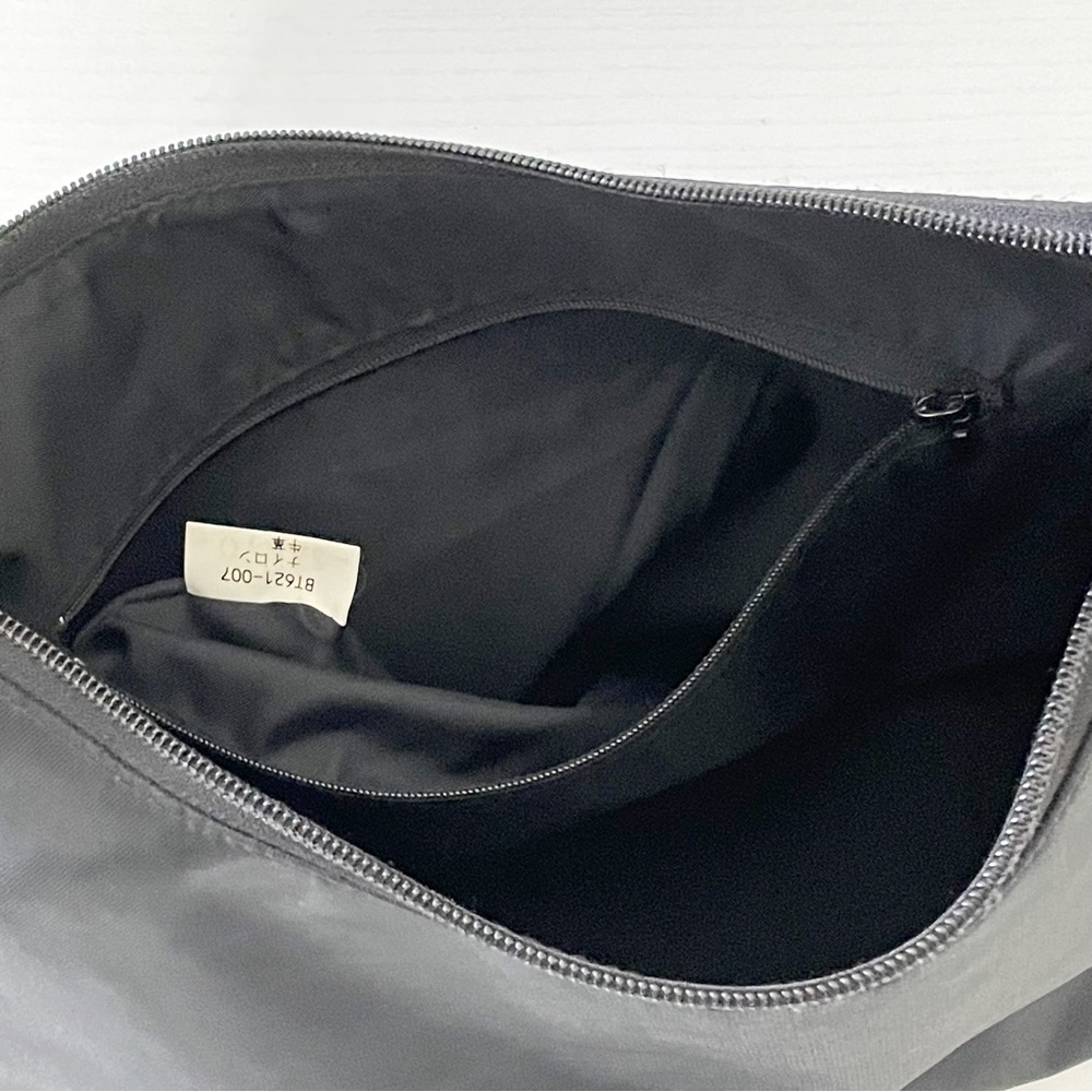 Burberry blue label black nylon tan nova check trim shoulder hobo bag - Picture 11 of 12